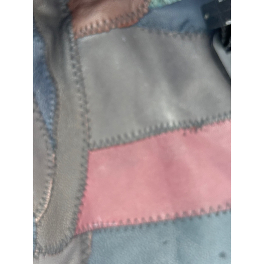 Retro Leather Patchwork Fanny Pack - image 8